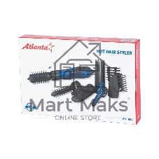 Фен-щётка Atlanta ATH-887 синий, 650 Вт