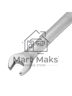 Ключ комбинированный трещоточный Denzel 14702 8 мм, CrV, матовый хром