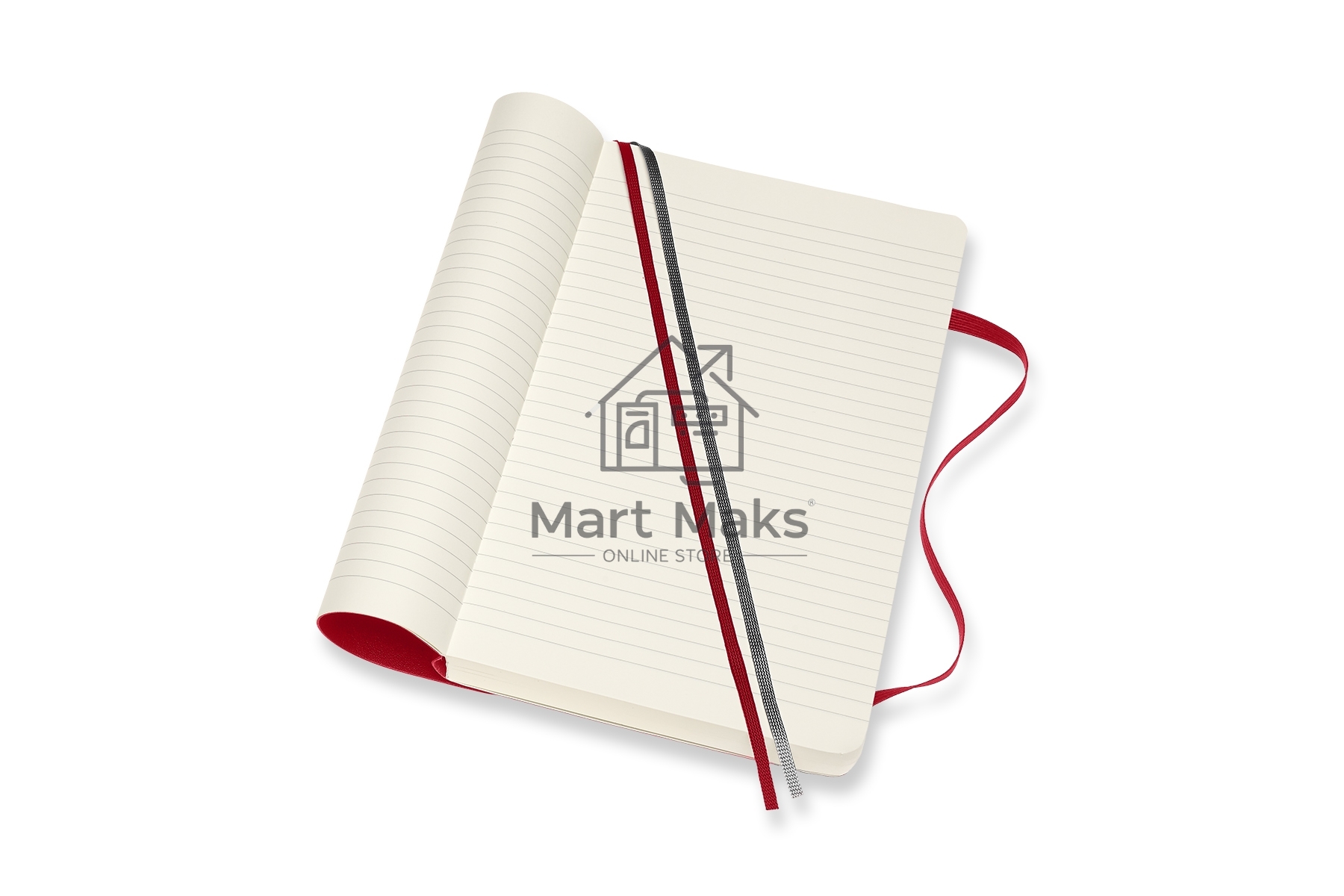 Блокнот Moleskine CLASSIC SOFT EXPENDED QP616EXPF2 Large 130х210мм, 400 страниц, линейка, мягкая обложка, красный