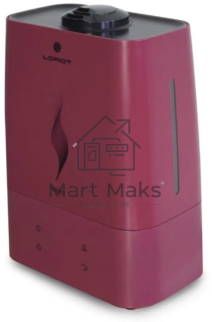 Ультразвуковой увлажнитель воздуха LORIOT Vega LHS-C530E, 5.3л, бордовый/черный