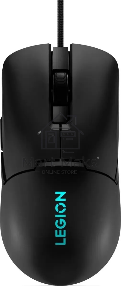 Мышь проводная Lenovo Legion M300s черный, 8000 dpi, USB, кнопки - 6