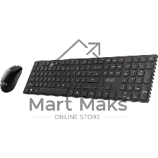 Комплект клавиатура+мышь MSI Forge K210 Combo беспроводной, USB, 1600 DPI, чёрный