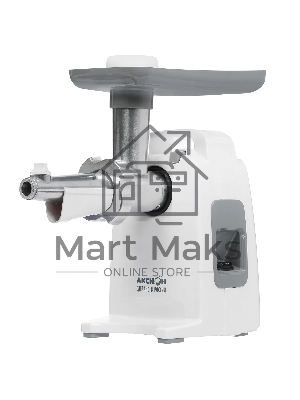 Мясорубка электрическая Аксион М321.04 белый, 1500 Вт, 1.7 кг/мин, реверс, защита от перегрузки, насадки - 4