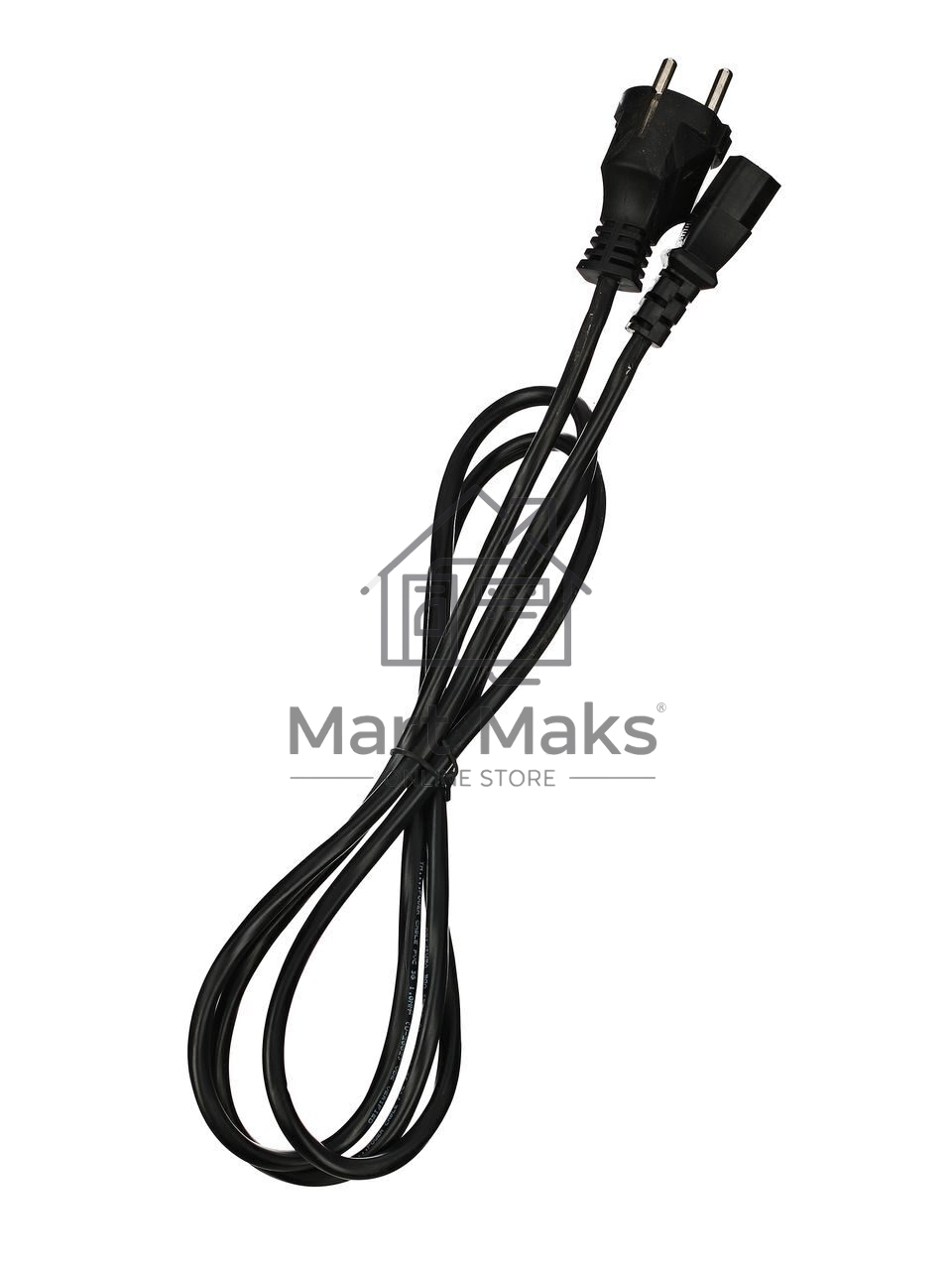 Кабель компьютер-розетка 220V EURO VDE 3G*1.0mm2 медь TELECOM TE021-CU 1,8м