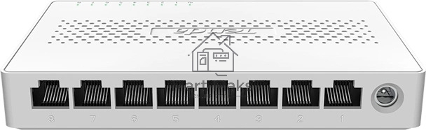 Коммутатор неуправляемый Tenda SM108, 8 портов, 8x2,5Гбит/с, настольный, пластиковый корпус