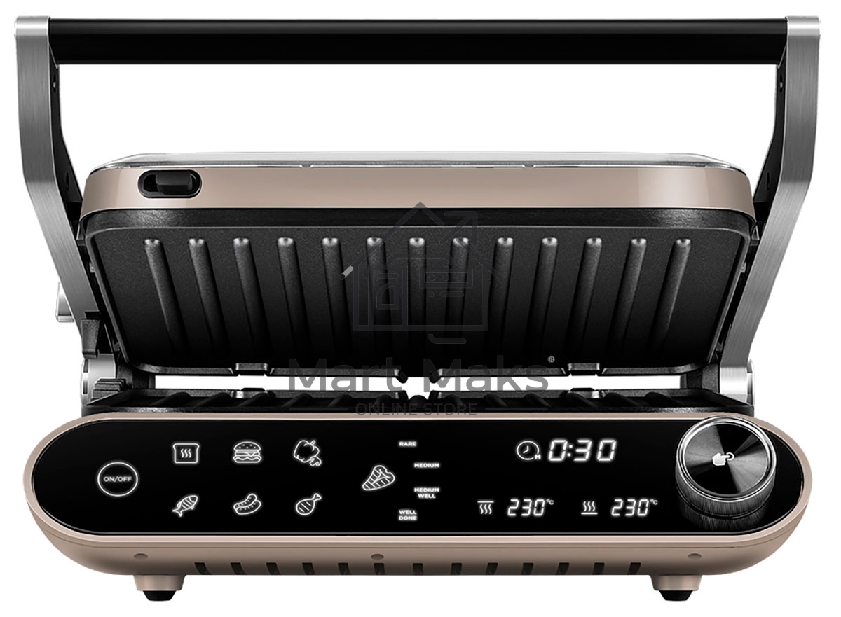 Гриль Redmond SteakMaster GM-303 бежевый, 2200 Вт
