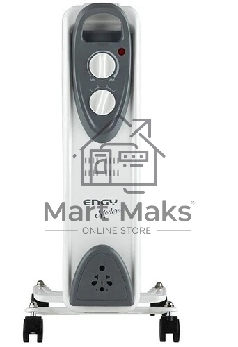 Масляный обогреватель Engy EN-2205 Modern (5 секций) белый, 1000 Вт, 10 м2, термостат