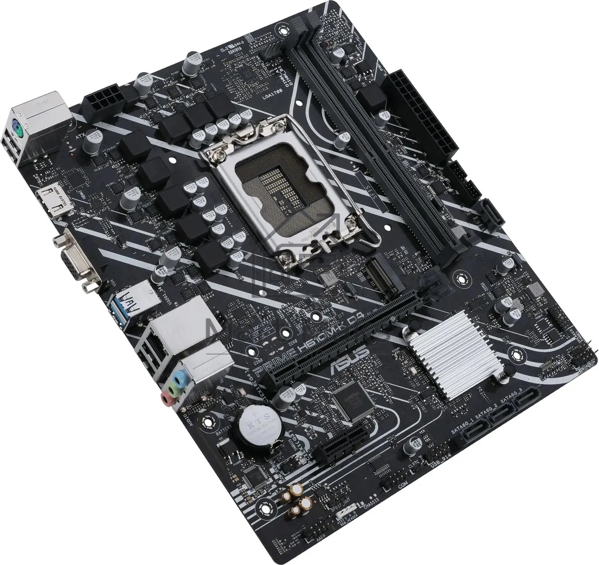Материнская плата ASUS PRIME H610M-K D4 ARGB, LGA 1700, Intel H610, 2xDDR4, 4xSATA, 1xM.2, 1xPCIe 4.0 x16, 1xHDMI, 1x1Gb LAN, 2xUSB 5Gbps, 4xUSB 2.0, 7.1, mATX