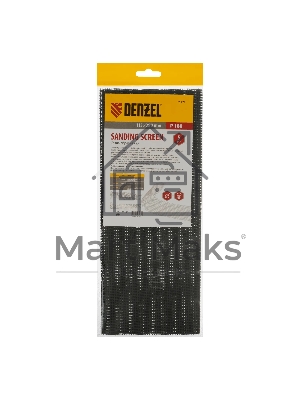 Сетка абразивная Denzel P 180, 115 х 280 мм, 5 шт.