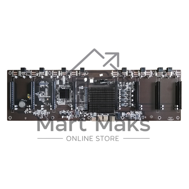 Материнская плата с ЦПУ AFOX AFHM65-ETH8EX, Intel Celeron 847, Intel HM65, 1xDDR3L, 1xSATA, 1xmini-SATA, 8xPCIe 2.0 x16, 1xHDMI, 1x 100Mb LAN, 4xUSB 2.0, проприетарный