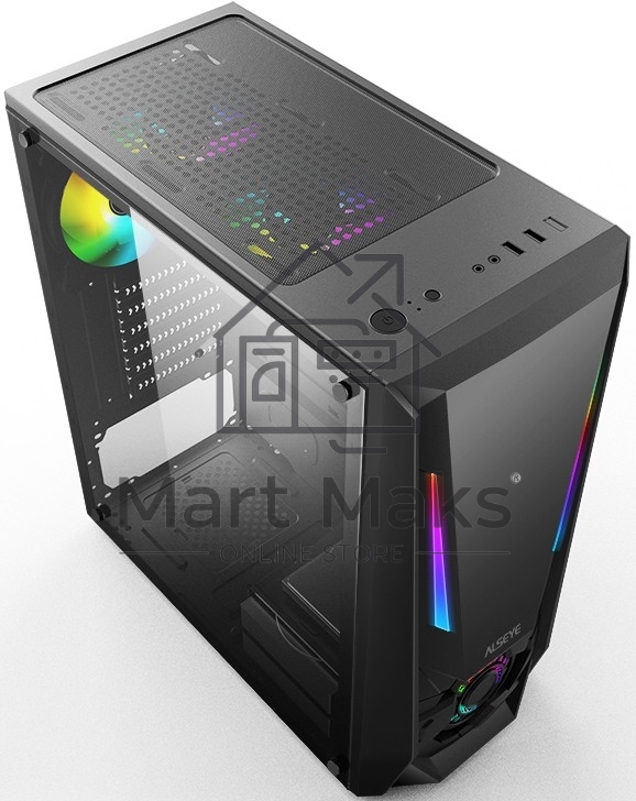 Компьютерный корпус ALSEYE Reactor-B Mini-ITX/Micro ATX/ATX, USB2.0*2+HD Audio+USB3.0*1 USB2.0*2+HD Audio+USB3.0*1
