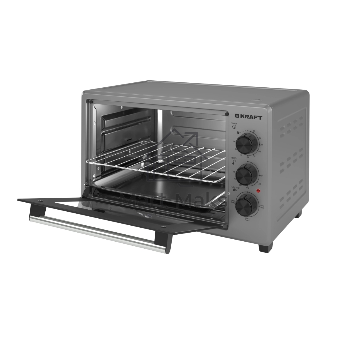 Мини-печь Kraft KF-MO 270 FGR серый