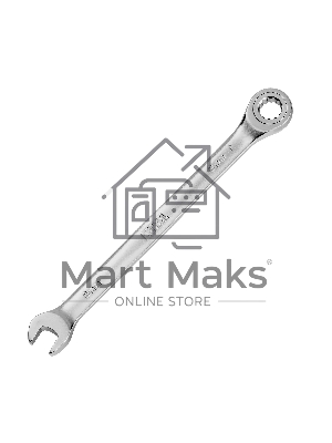 Ключ комбинированный трещоточный Denzel 14702 8 мм, CrV, матовый хром