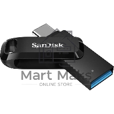 Флешка USB Sandisk DDC3 (SDDDC3-032G-G46), 32Gb, USB 3.0/USB Type-C, R/W 150/30, черный
