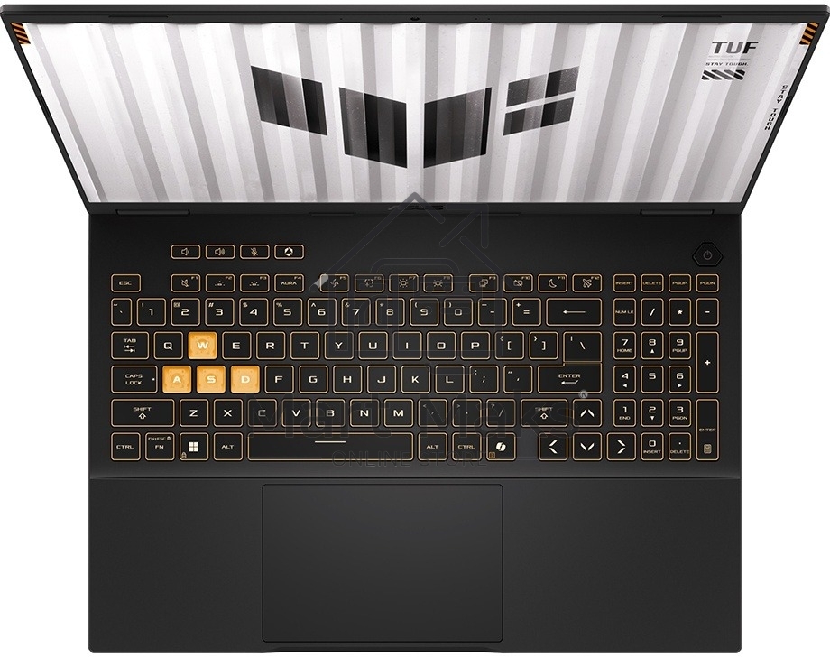 Ноутбук Asus TUF Gaming F16 FX608JP-RV019 серый Core i5 13450HX 32Gb SSD1Tb NVIDIA GeForce RTX 5070 8Gb 16