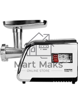 Мясорубка электрическая Centek CT-1602 Juice белый, 2000 Вт, 2.0 кг/мин, реверс, защита от перегрузки, металлический лоток, насадки - 5