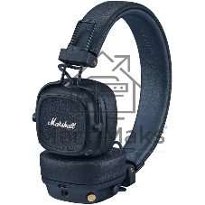 Беспроводные/проводные наушники Marshall Major V синий, накладные, Bluetooth + проводной, беспроводная зарядка, до 100 ч