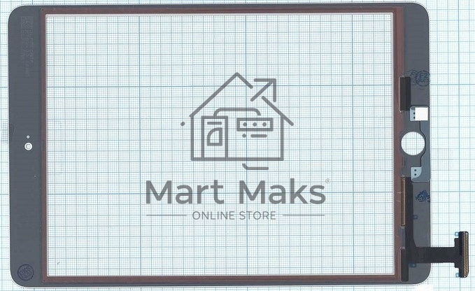 Сенсорное стекло (тачскрин) Ipad mini 3 (retina) no IC (A1599, A1600). белое