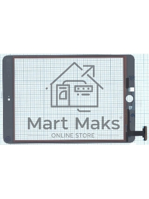 Сенсорное стекло (тачскрин) Ipad mini 3 (retina) no IC (A1599, A1600). белое