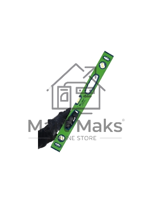 Уровень Сибртех алюминиевый УСМ-0,5-600, фрезерованный, 3 глазка, магнитный, рукоятки, 600 мм