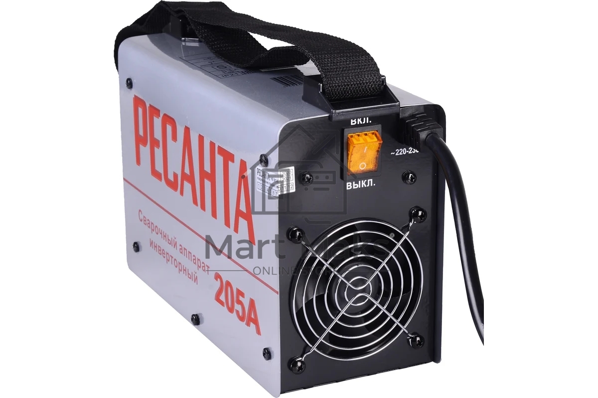 Сварочный аппарат Ресанта САИ205 инвертор ММА DC 7.3кВт