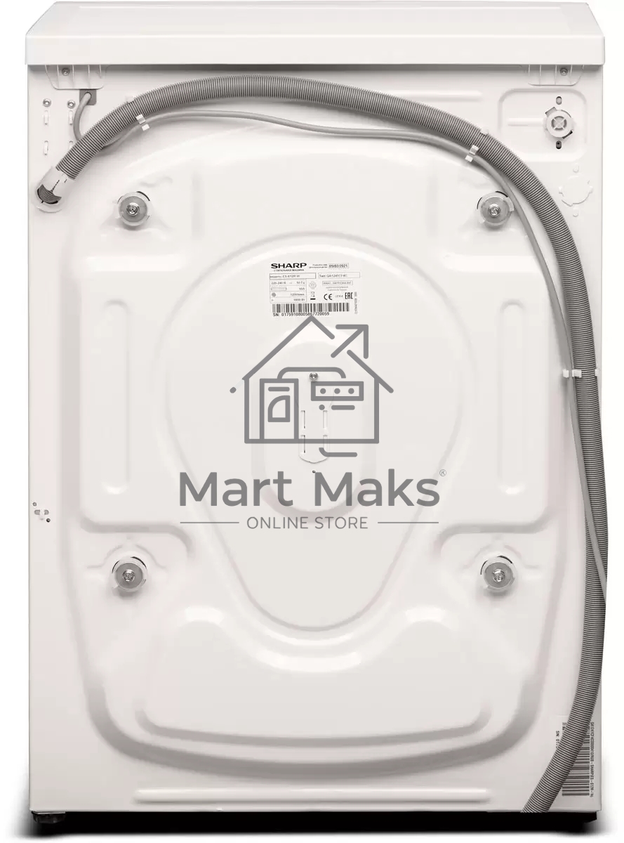 Стиральная машина Sharp ES612RW белый, загрузка фронтальная 6 кг, 1200 об/мин., класс: A+++