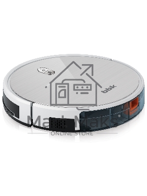 Робот-пылесос BBK BV3503 белый оникс, 2600 мА·ч Li-Ion, уборка влажная/сухая, пылесборник контейнер 0.6 л