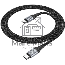 Кабель Hoco X102 Fresh Type-C to Type-C USB Type-C (m)-USB Type-C (m) 1м черный коробка