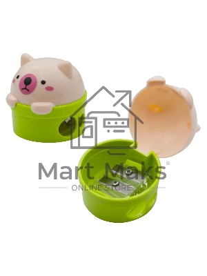 Точилка для карандашей ручная Silwerhof Cute Солнечная коллекция, 2 отверстия, пластик, ассорти, коробка