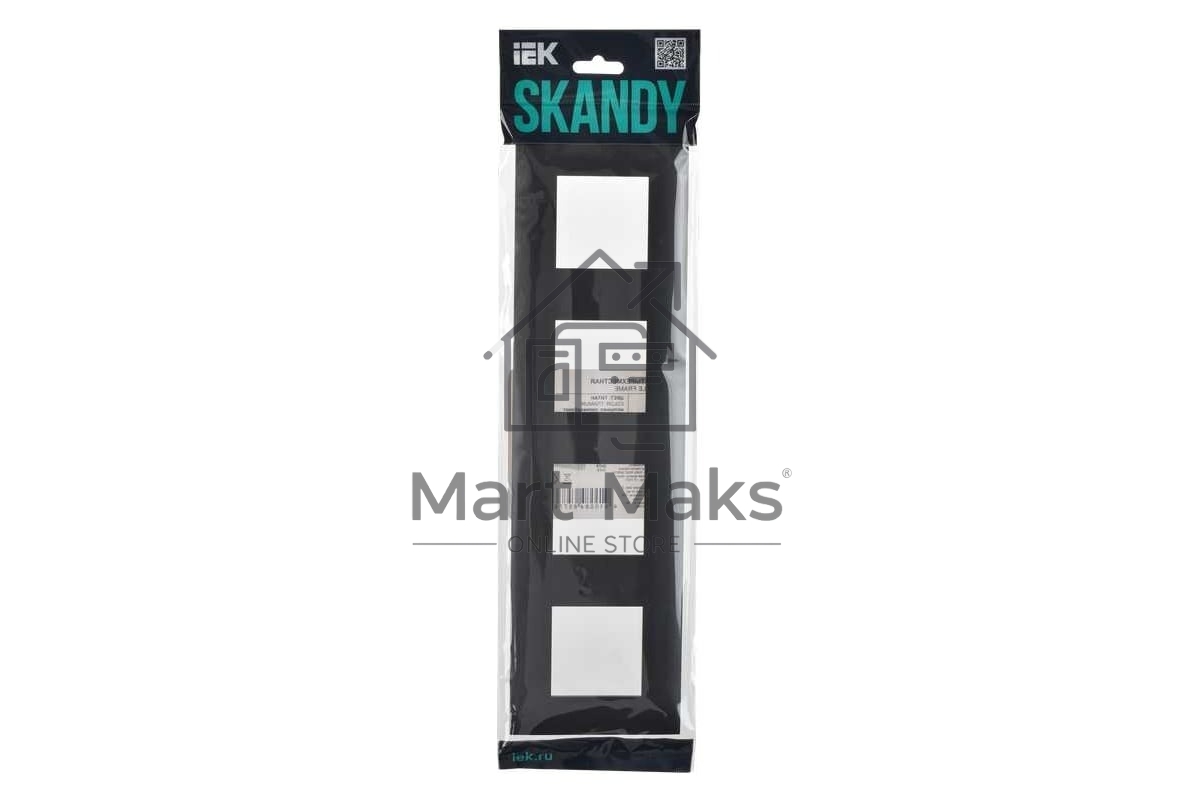 Рамка 4-м IEK SKANDY SK-F04G графит SK-M42-K53