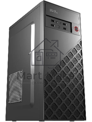 Компьютерный корпус KingPrice KPCC-MD203 черный без БП ATX 1x80мм 3x120мм 2xUSB 2.0 audio