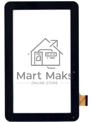 Сенсорное стекло (тачскрин) для Irbis TZ18, черное с рамкой