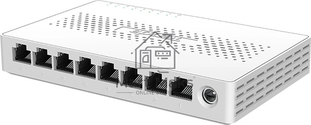 Коммутатор неуправляемый Tenda SM108, 8 портов, 8x2,5Гбит/с, настольный, пластиковый корпус