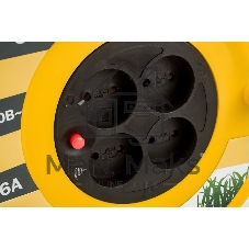 Катушка IEK WKP23-06-04-30, УК30 с т/з 4 места 2Р/30м 2х0,75 мм2 