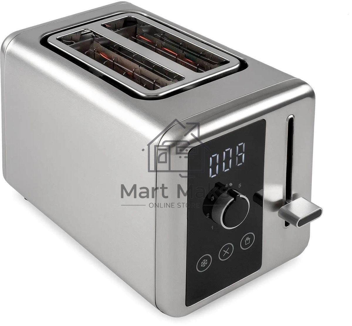 Тостер Hyundai HYT-3305 800Вт черный/серебристый