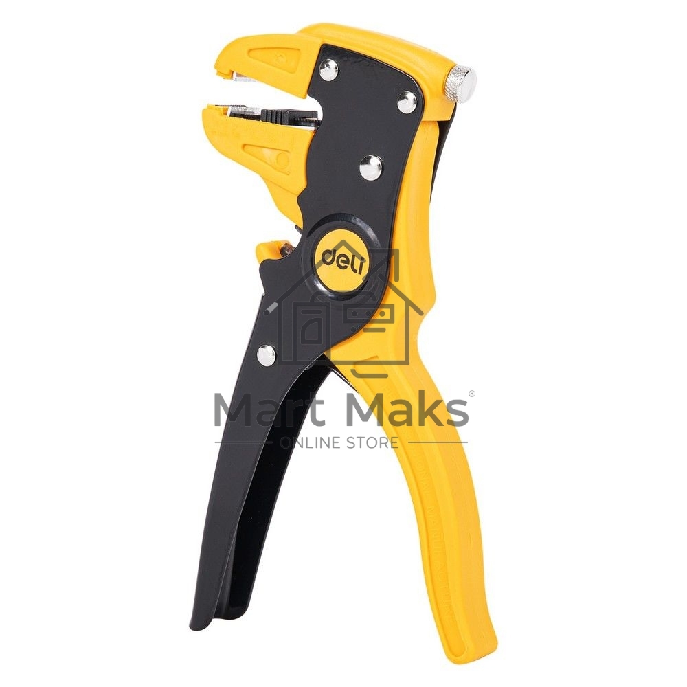 Автоматические клещи для снятия изоляции (стриппер) Deli DL2003 180мм, диапазон зачистки 0,5-6 мм, пружина с автоматическим возвратом