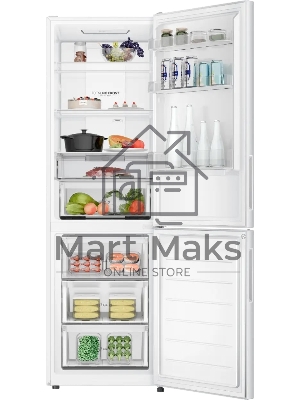 Холодильник Haier CEF536CWG белый двухкамерный 240/105 л морозилка снизу, No Frost