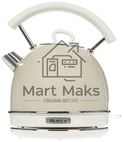 Чайник электрический Ariete Vintage 2877/03. Мощность 2000 Вт, объем 1.7 л, бежевый (6/48)