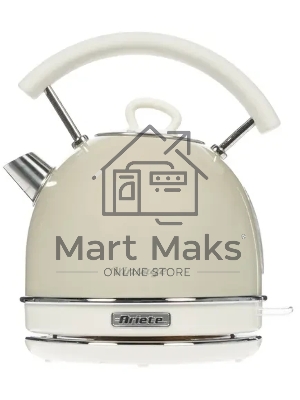 Чайник электрический Ariete Vintage 2877/03. Мощность 2000 Вт, объем 1.7 л, бежевый (6/48)