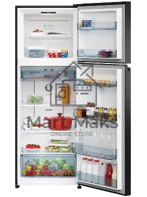 Холодильник Hitachi HRTN6443SUCS черный двухкамерный 315/94л морозилка сверху