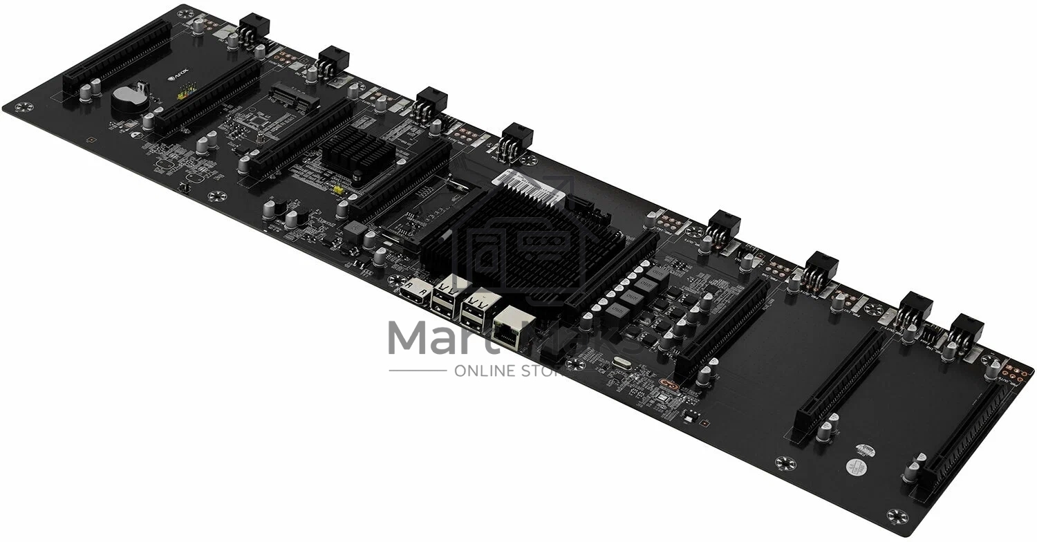 Материнская плата с ЦПУ AFOX AFHM65-ETH8EX, Intel Celeron 847, Intel HM65, 1xDDR3L, 1xSATA, 1xmini-SATA, 8xPCIe 2.0 x16, 1xHDMI, 1x 100Mb LAN, 4xUSB 2.0, проприетарный