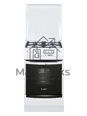 Плита комбинированная Gefest ПГЭ 5102-02 0300 белый, конфорок 4 газовых, духовка 55 л, 50 см x 85 см x 58.5 см