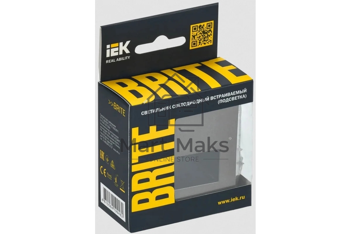 Подсветка светодиодная встраиваемая IEK BRITE ПЛ20-БрТБ темная бронза