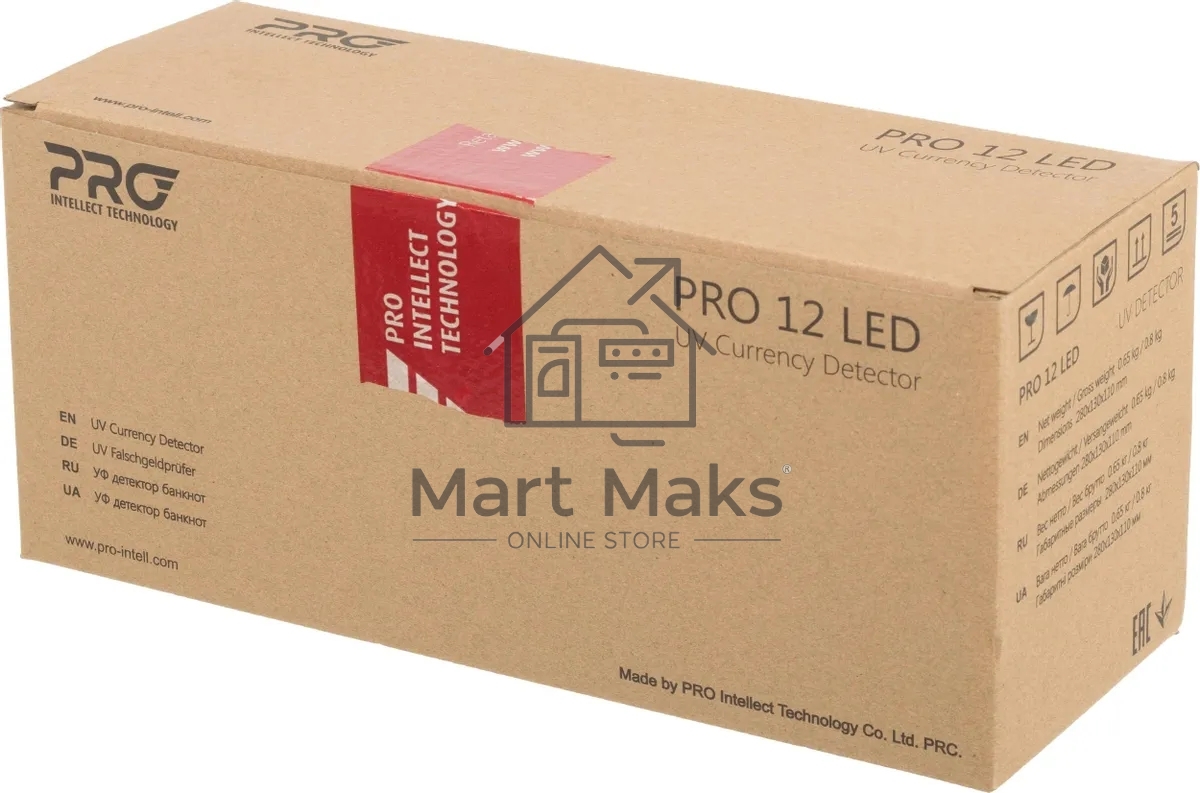 Детектор банкнот PRO 12 LED Т-06349 просмотровый мультивалюта