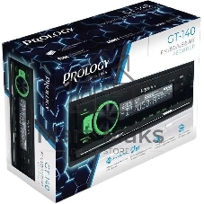 Автомагнитола Prology GT-140, 1 DIN, Bluetooth, USB Type-A, AUX, пульт ДУ