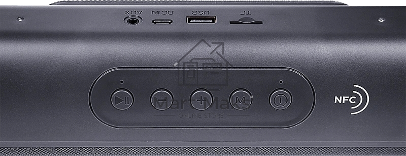 Колонка портатитвная Ural ТТ М100+ серый 6W 1.1 BT/3.5Jack/USB-C 10м 1200mAh (без.бат) (УРАЛ ТТ М100+ СЕРЫЙ)