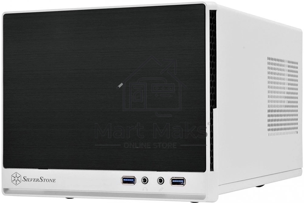 Компьютерный корпус Silverstone Sugo SST-SG13WB-Q , mini-ITX, без БП ( ATX )черно-белый, передняя панель из пластика