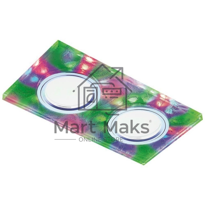 Корпус светильника S234/2 W/CH/M белый/хром/MR16+3W/2MR16+6W(LED MULTI)