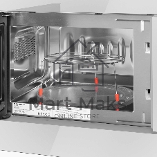 Встраиваемая микроволновая печь Maunfeld JBMO820GW01 белый, 20 л, 700 Вт, переключатели - кнопки, поворотный механизм