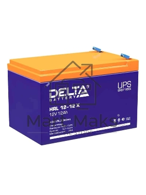 Батарея Delta HRL 12-12 X (12А\ч, 12В) свинцово- кислотный аккумулятор